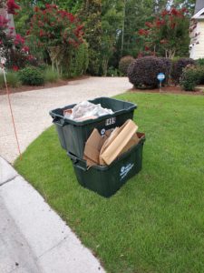 recycling bins