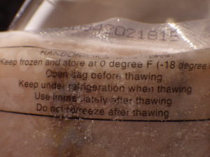 Instructions on opening package