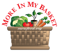 Drawing of basket with vegetables and plant