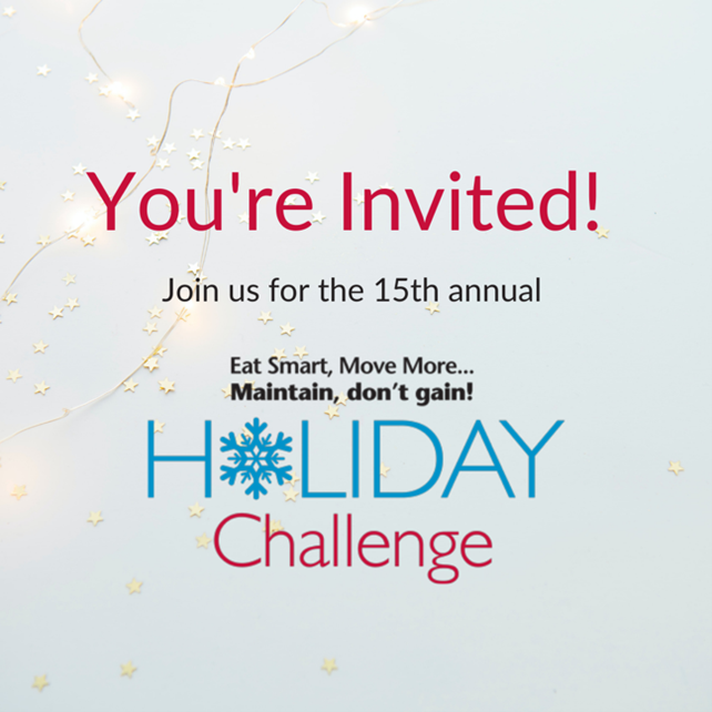 You're Invited! Join us for the 15th annual Holiday Challenge