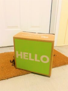 Box on door step