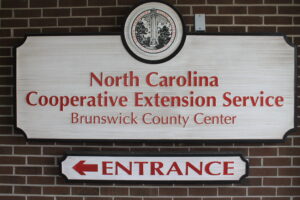 NC Cooperative Extension Service- Brunswick County Center entrance sign