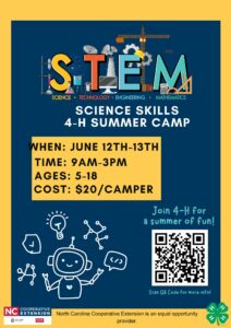 STEM camp flyer