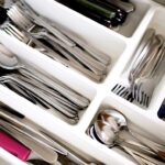 utensil's laying in utensil tray