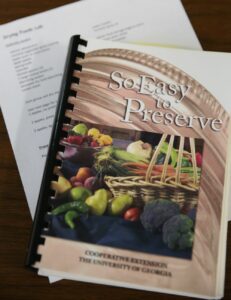 So Easy to Preserve Book made by Georgia Cooperative Extension